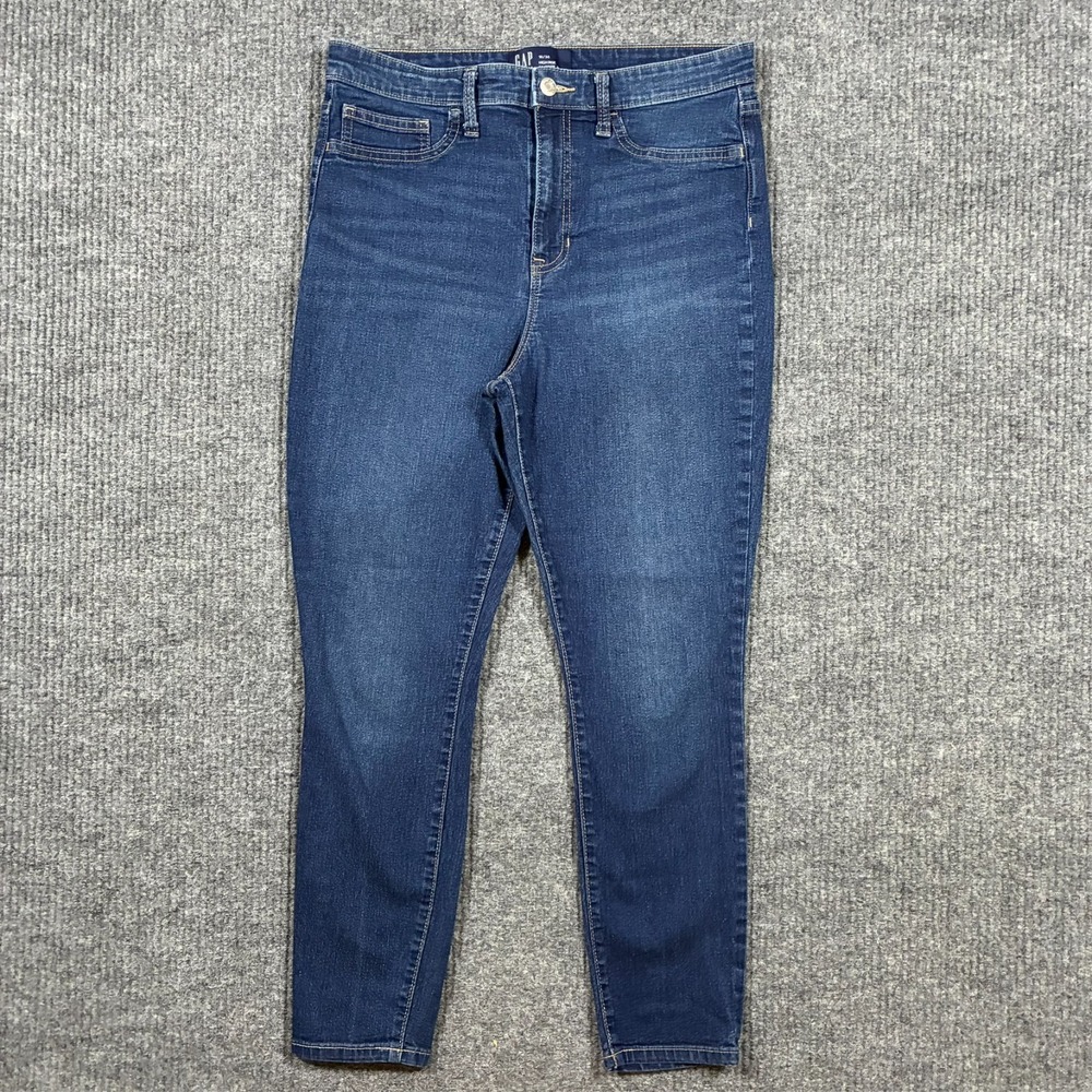 GAP Denim Womens Favorite Jegging 10/30 Regular Blue Cotton Stretch‎ High Rise
